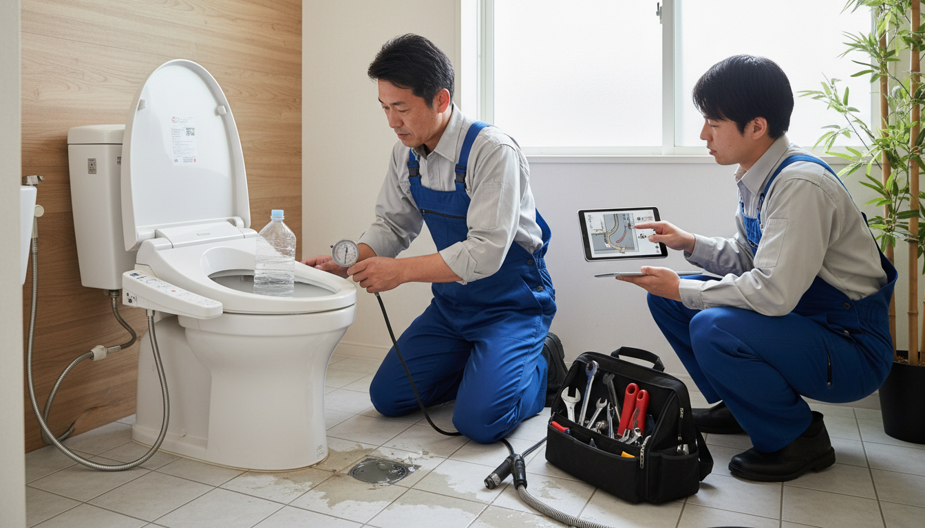 水圧不足や排水管自体の問題に関する画像