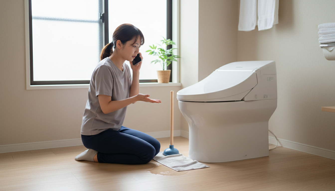 Q. 賃貸物件でトイレが詰まった場合はどうすればいいですか?に関する画像