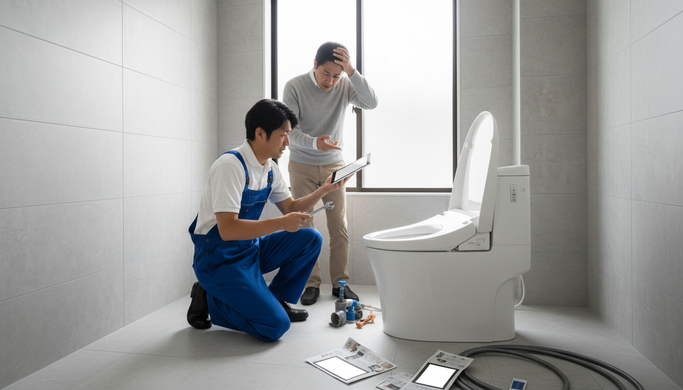 洲本市の悪徳なトイレつまり修理業者に注意!手口と対策に関する画像