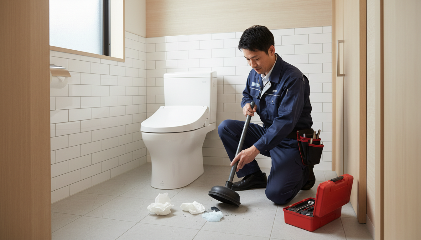 軽度のつまり(ラバーカップ等で解消可能)に関する画像