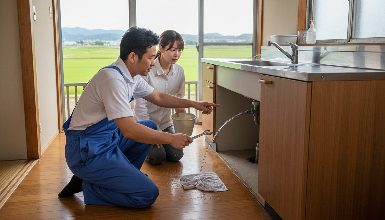 下妻市の住宅事情とよくある水トラブルに関する画像