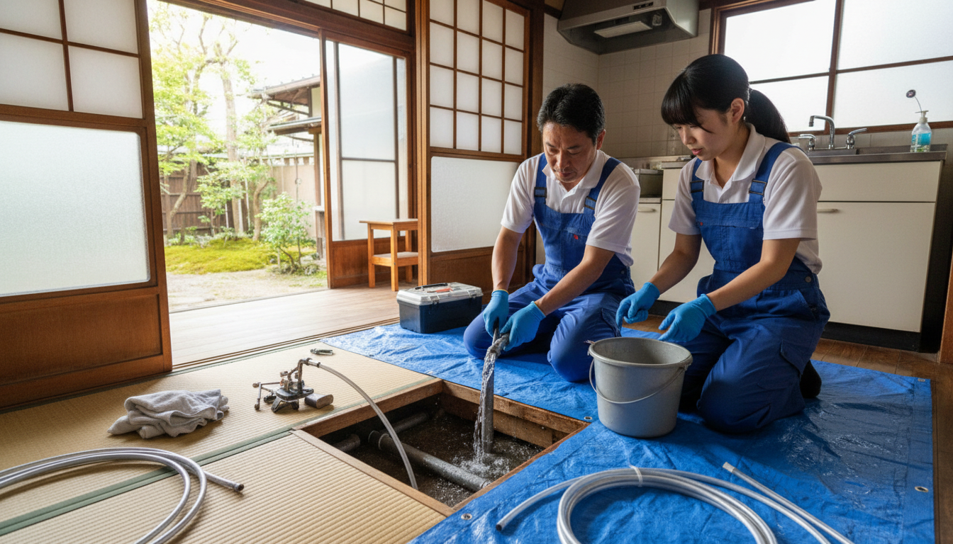 笠間市の住宅事情とよくある水トラブルに関する画像