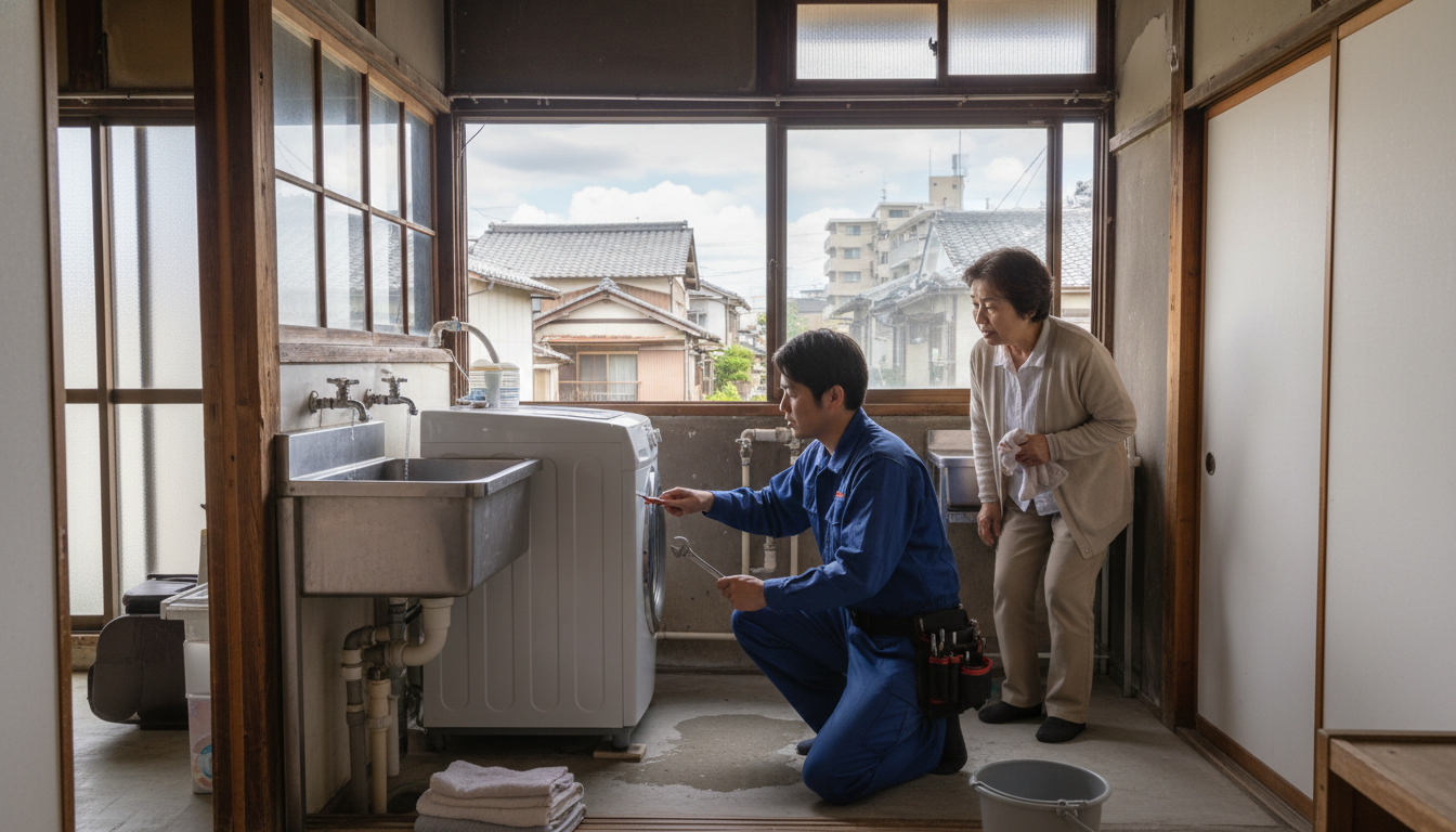 牛久市の住宅事情とよくある水トラブルに関する画像