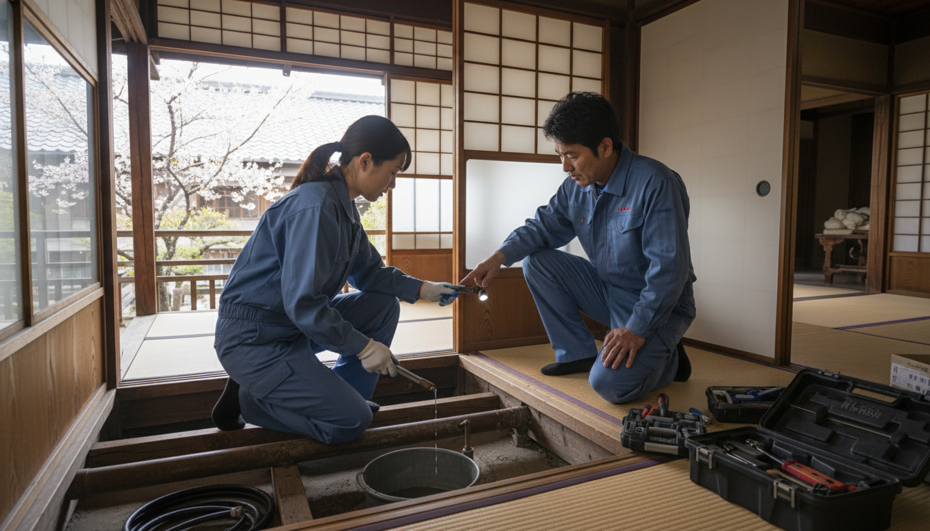 桜川市の住宅事情とよくある水トラブルに関する画像