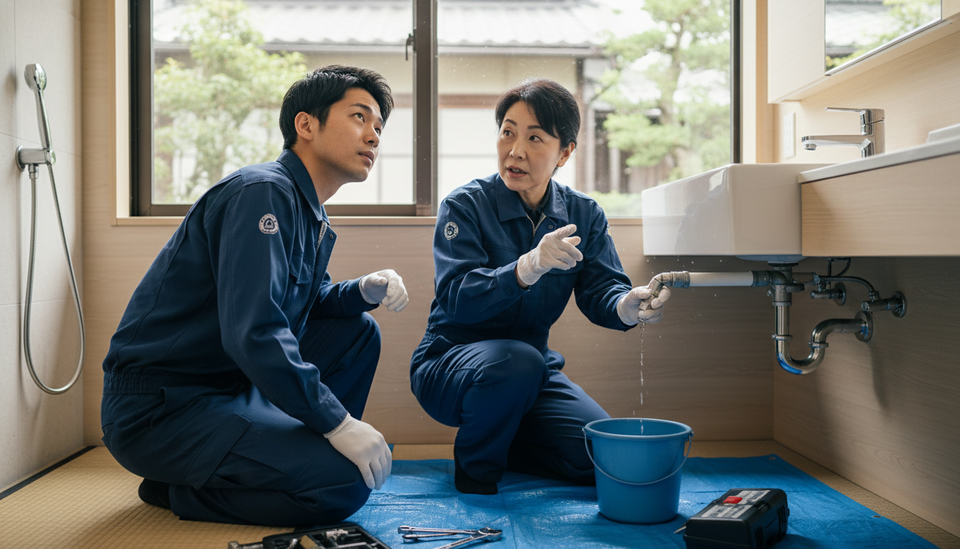 守谷市の住宅事情とよくある水トラブルに関する画像