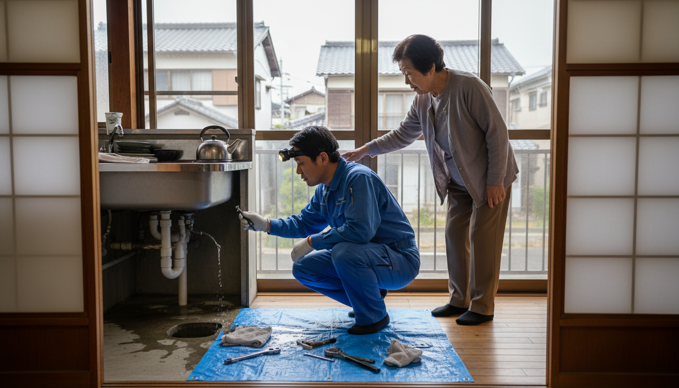常総市の住宅事情とよくある水トラブルに関する画像