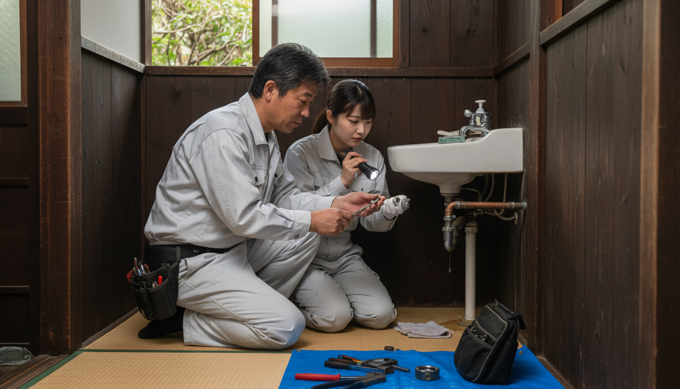 石岡市の住宅事情とよくある水トラブルに関する画像