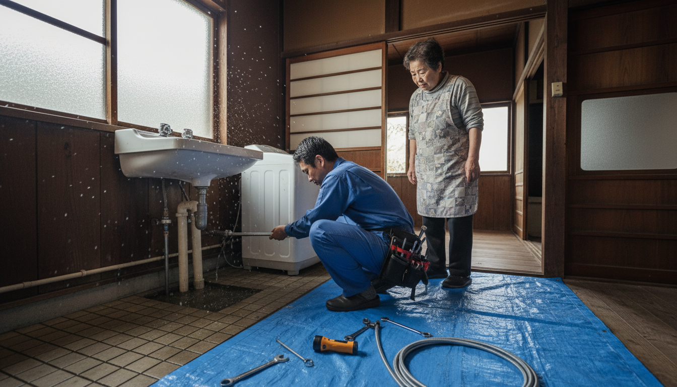 筑西市の住宅事情とよくある水トラブルに関する画像