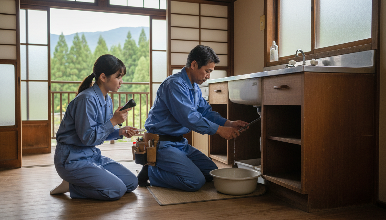 下益城郡 美里町の住宅事情とよくある水トラブルに関する画像