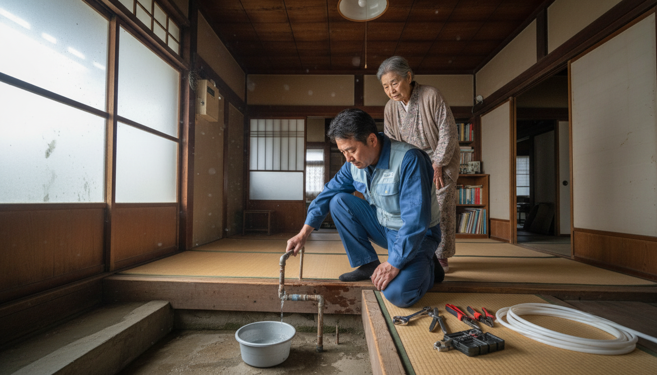 英田郡 西粟倉村の住宅事情とよくある水トラブルに関する画像