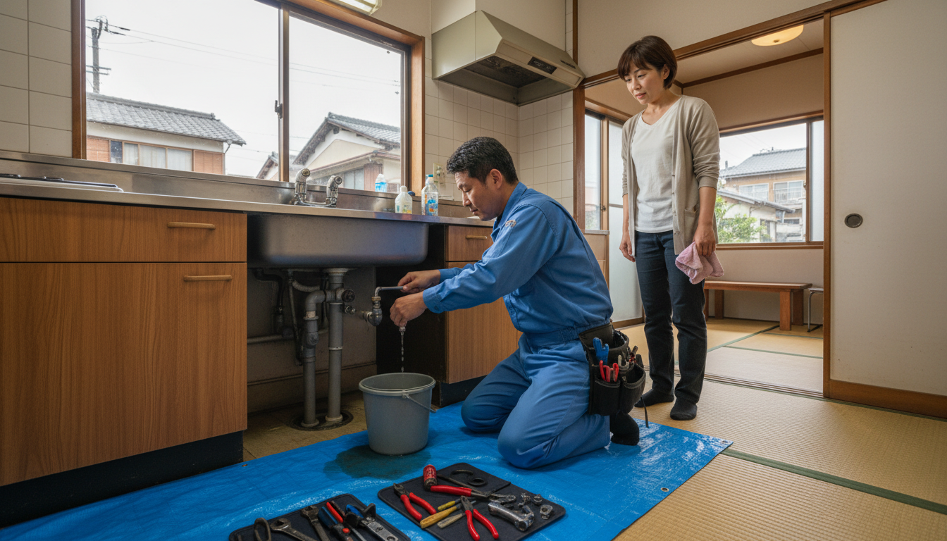 岡山市 中区の住宅事情とよくある水トラブルに関する画像