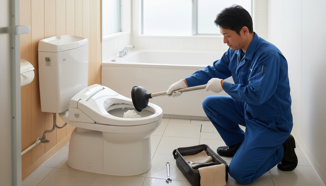 軽度のつまり（ラバーカップ等で解消可能）に関する画像