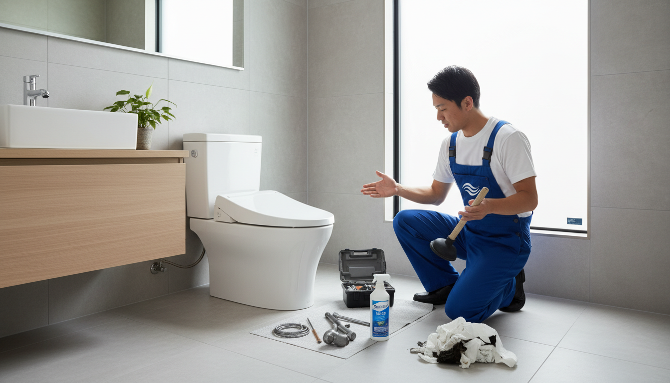 トイレつまりの症状別・原因別の料金相場に関する画像