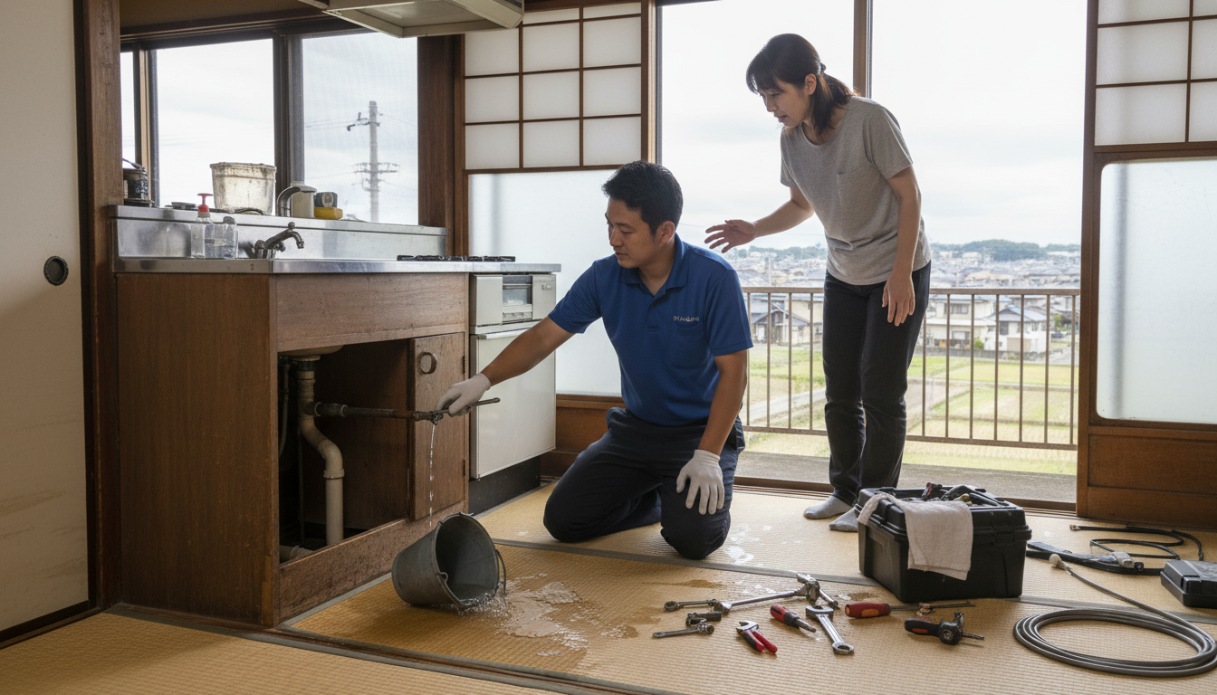 岡山市 南区の住宅事情とよくある水トラブルに関する画像