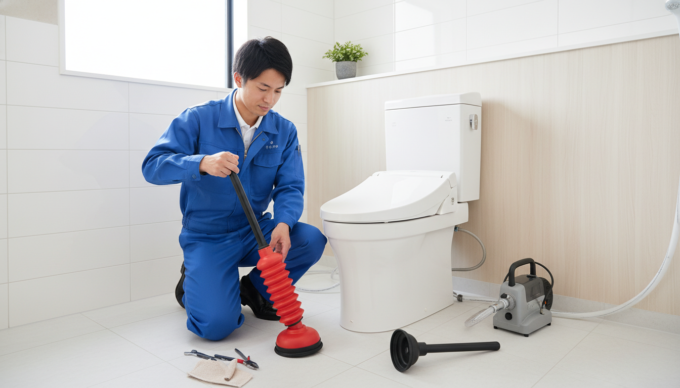 トイレつまりの原因別・料金相場に関する画像