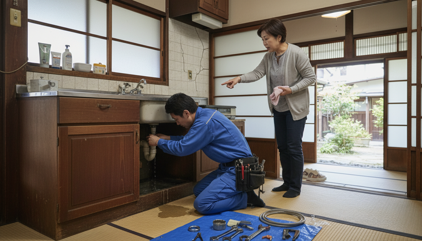 岡崎市の住宅事情とよくある水トラブルに関する画像