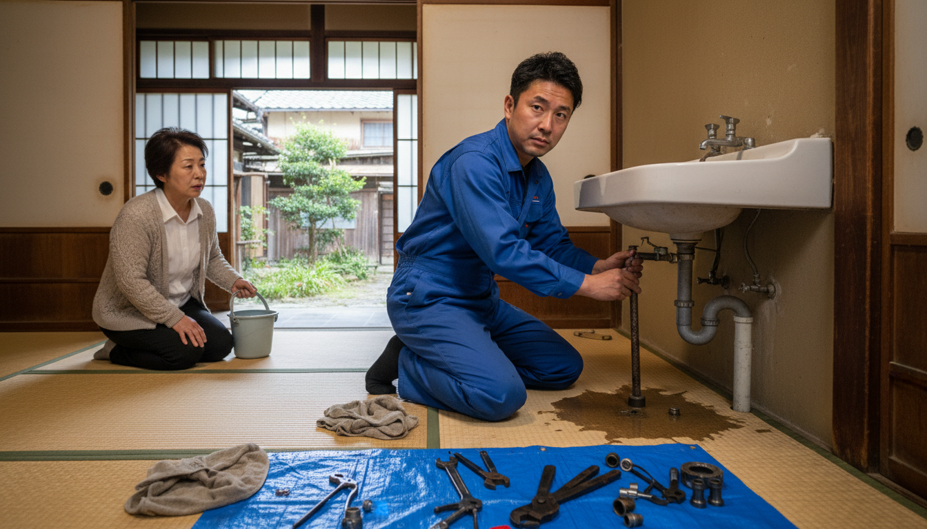 岡山市 北区の住宅事情とよくある水トラブルに関する画像