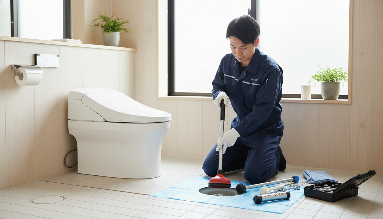 トイレつまりの症状別の料金相場に関する画像