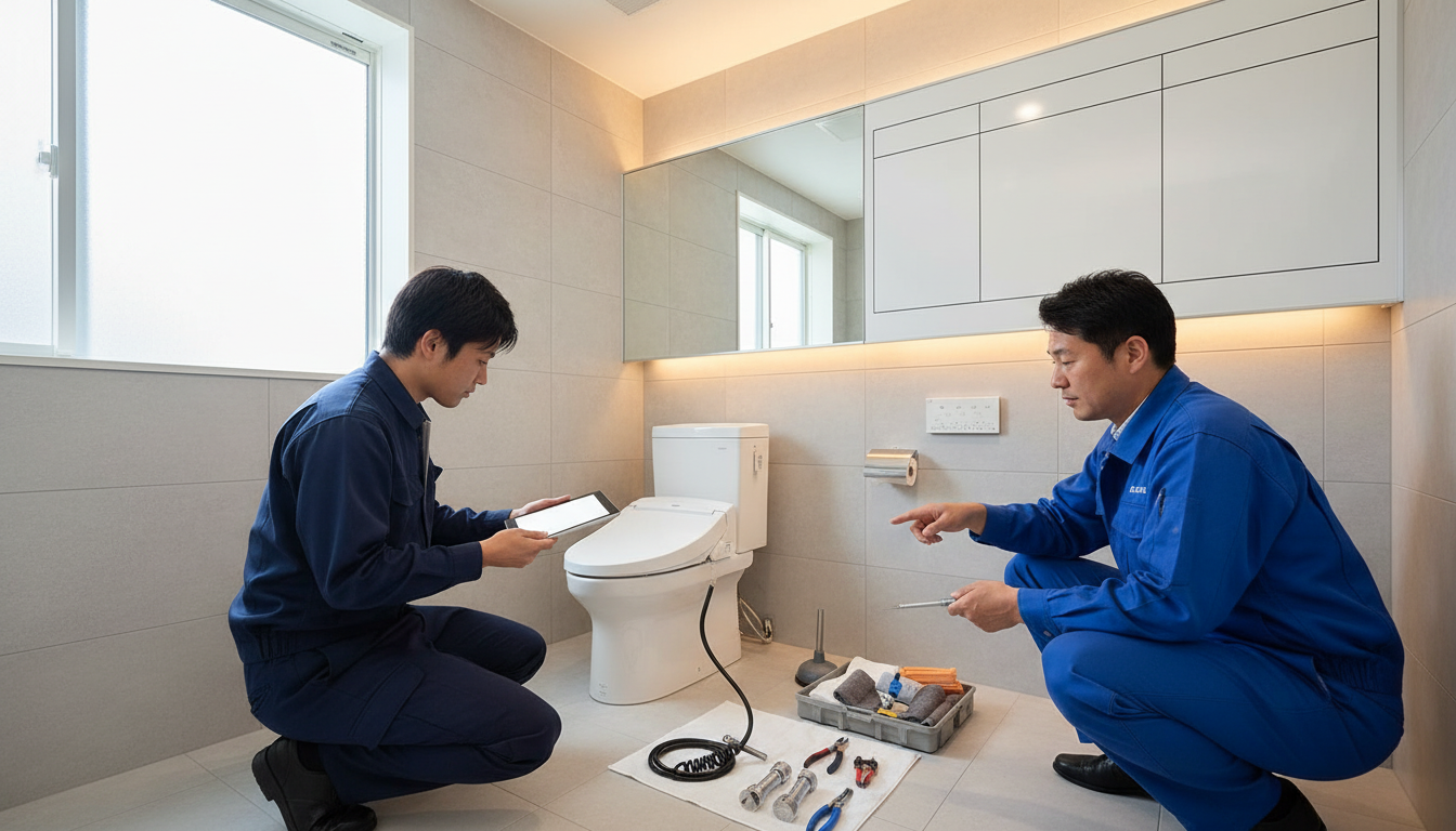 トイレつまりの症状別の料金相場に関する画像