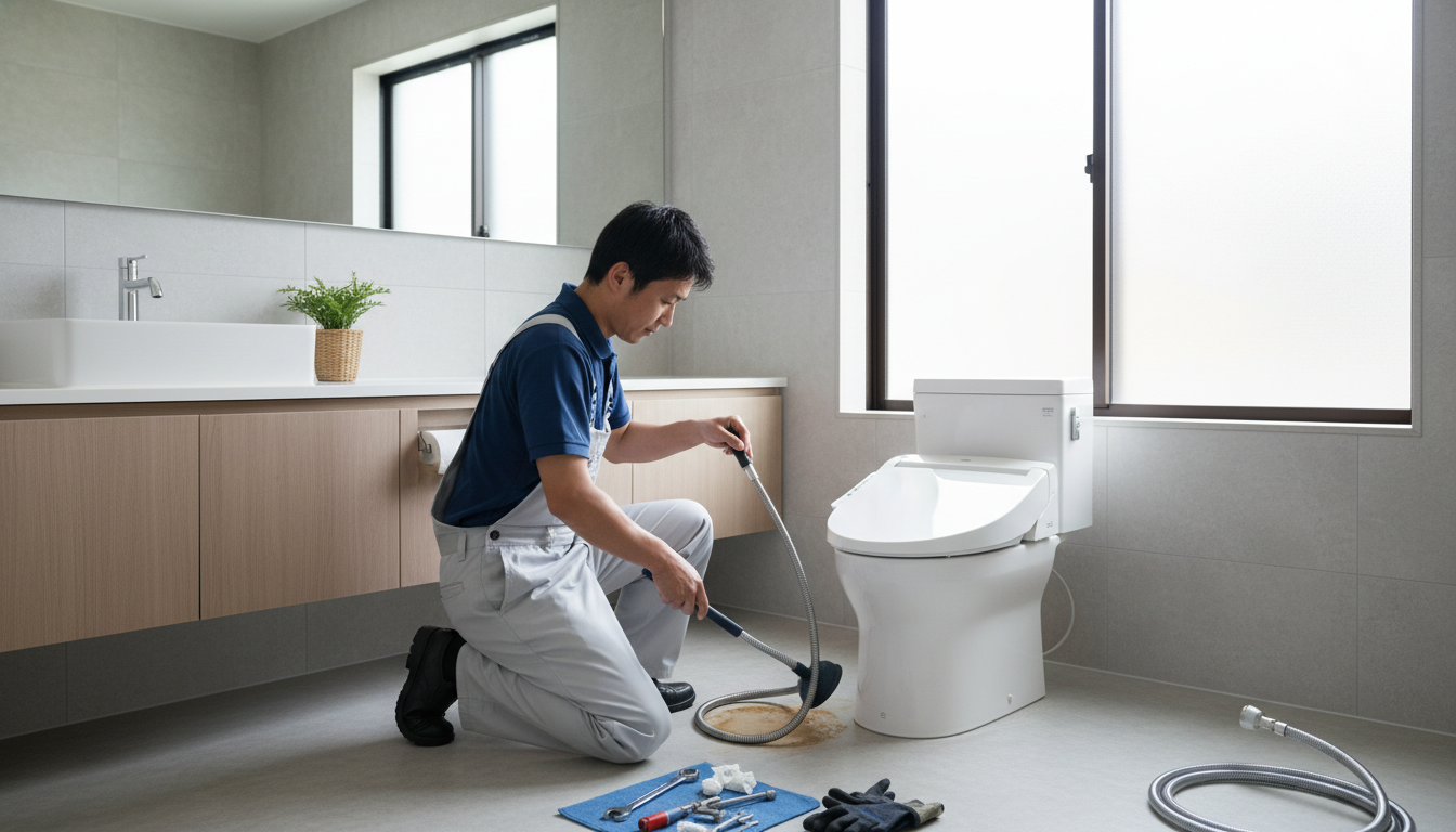 原因別！トイレつまりの修理費用に関する画像