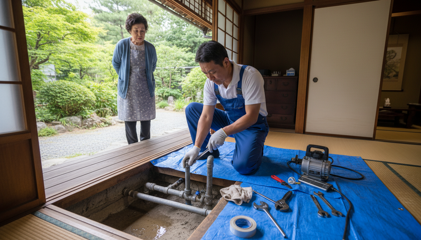 久米郡 美咲町の住宅事情とよくある水トラブルに関する画像