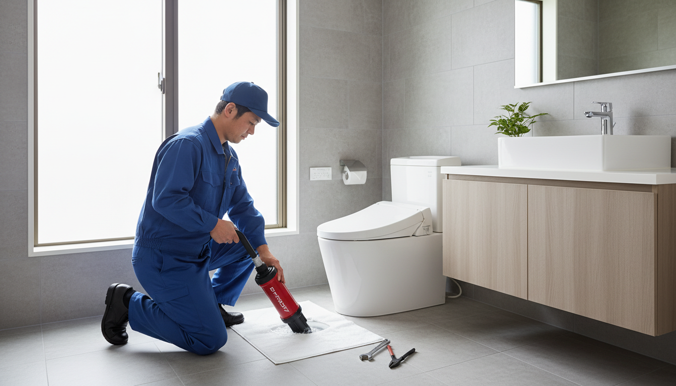 トイレつまりの原因別・修理事例に関する画像