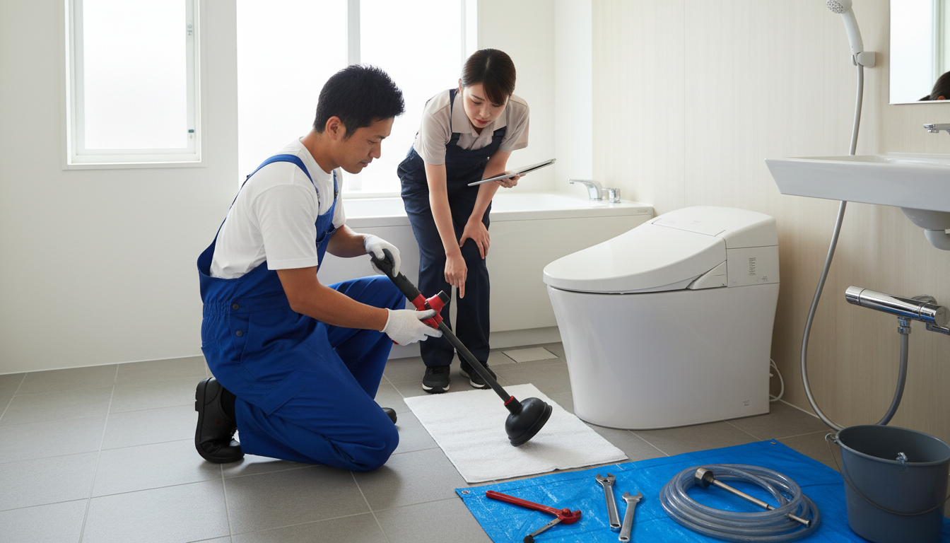 トイレつまりの症状別の料金相場に関する画像