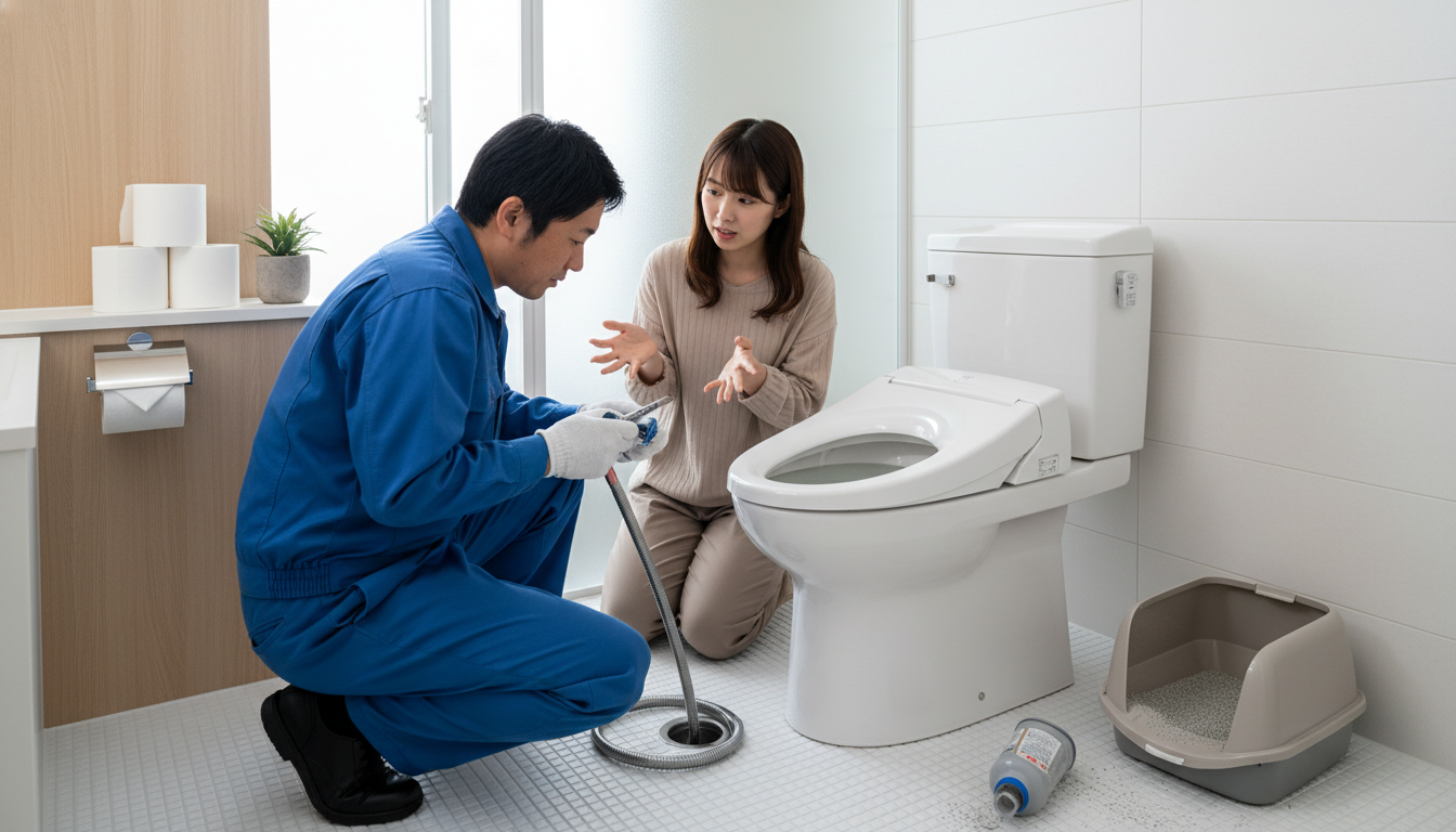 Q. 賃貸住宅でトイレが詰まった場合、誰が費用を負担しますか？に関する画像