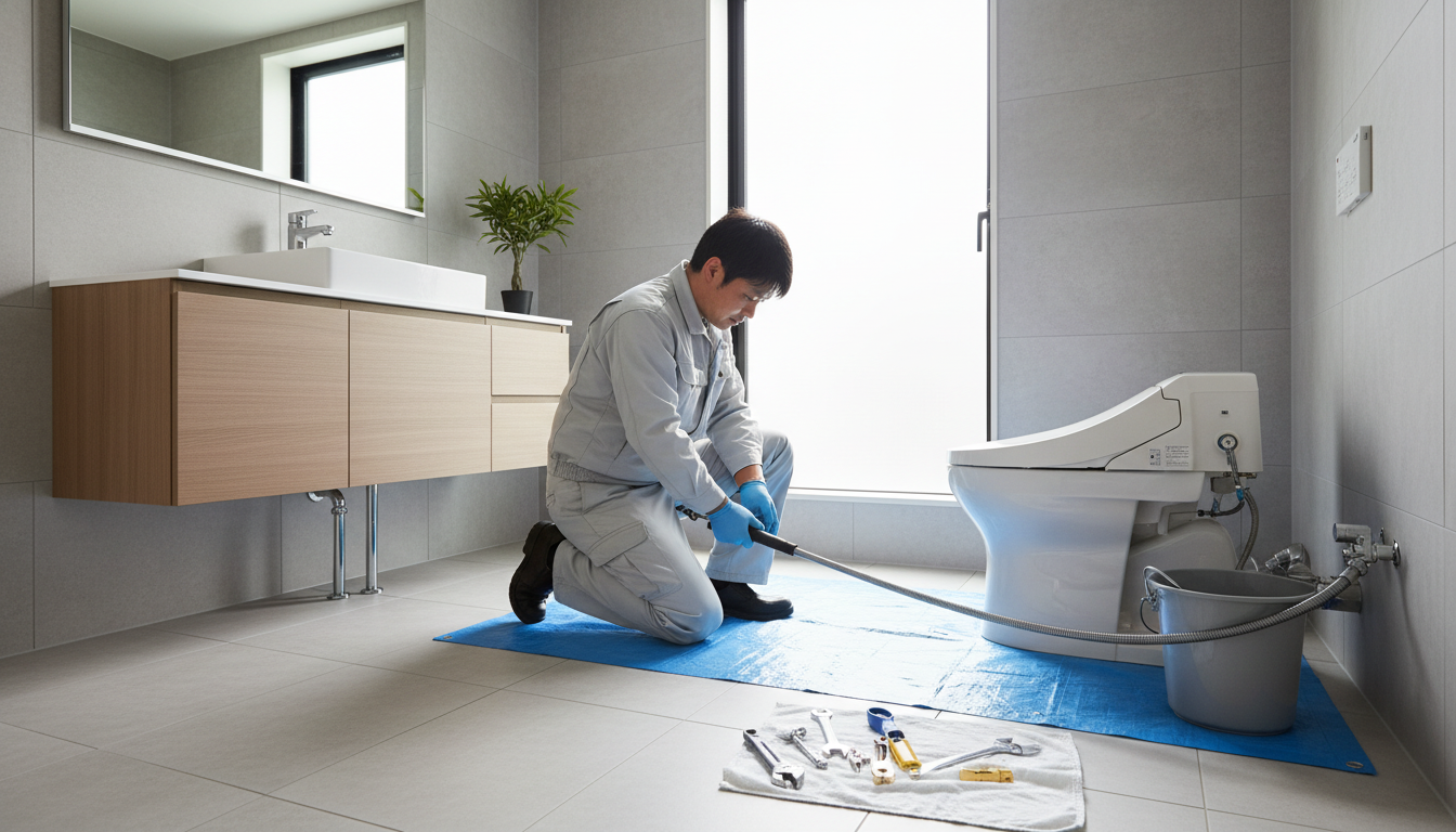 重度のつまり(専用器具や便器の脱着が必要)に関する画像