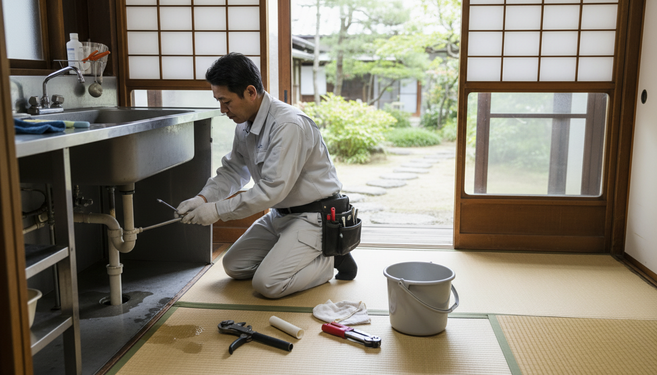 勝田郡 勝央町の住宅事情とよくある水トラブルに関する画像