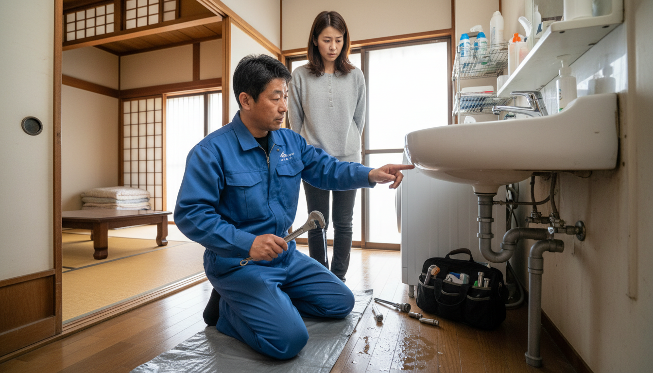 浅口市の住宅事情とよくある水トラブルに関する画像