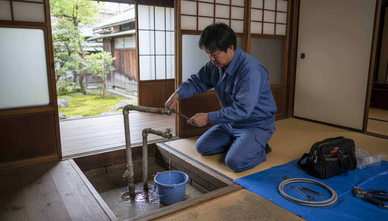 備前市の住宅事情とよくある水トラブルに関する画像