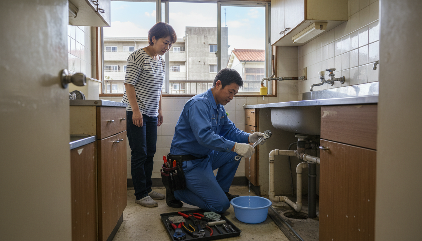 浦添市の住宅事情とよくある水トラブルに関する画像