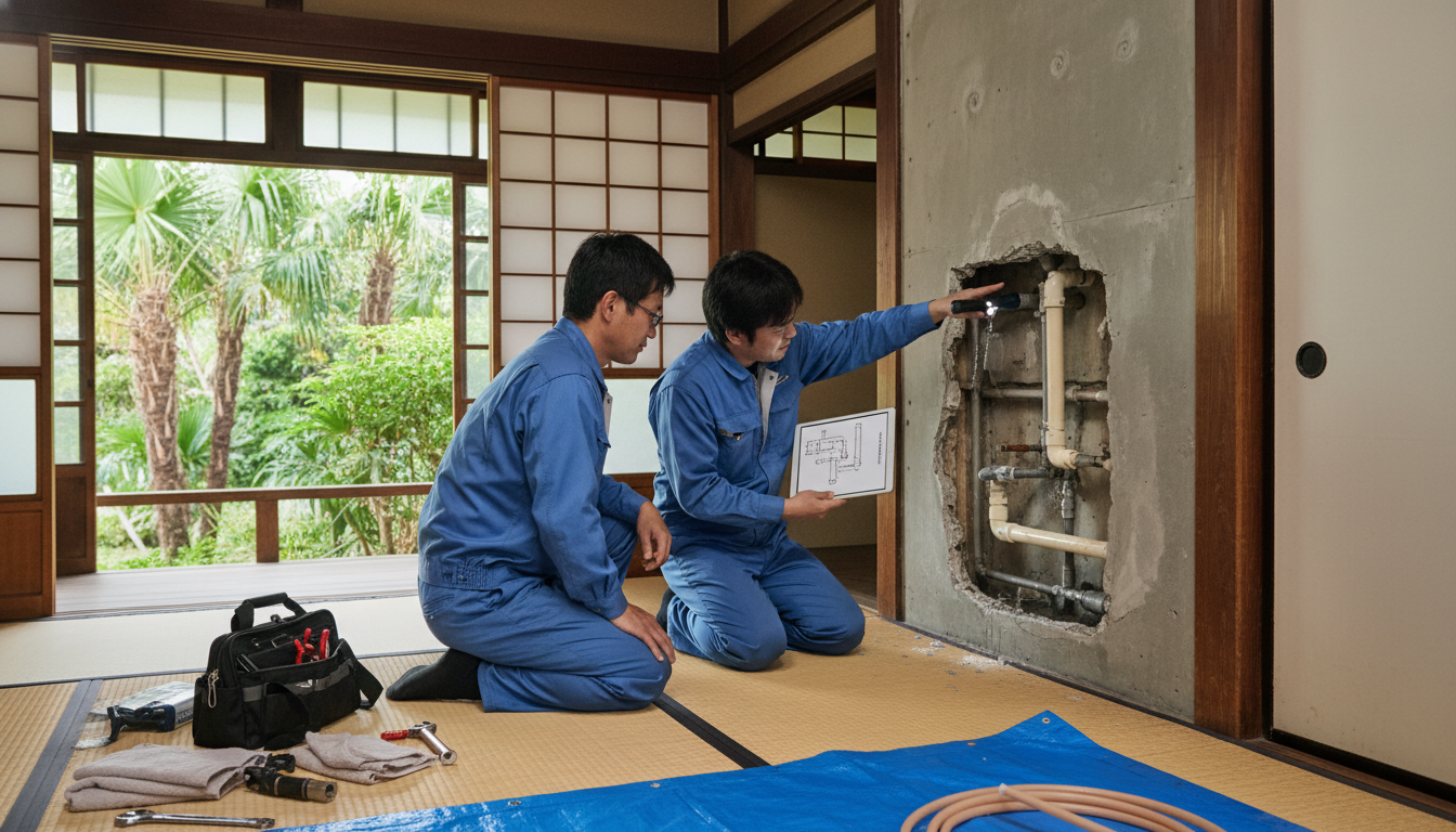 石垣市の住宅事情とよくある水トラブルに関する画像