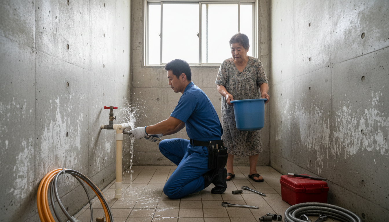 島尻郡 北大東村の住宅事情とよくある水トラブルに関する画像