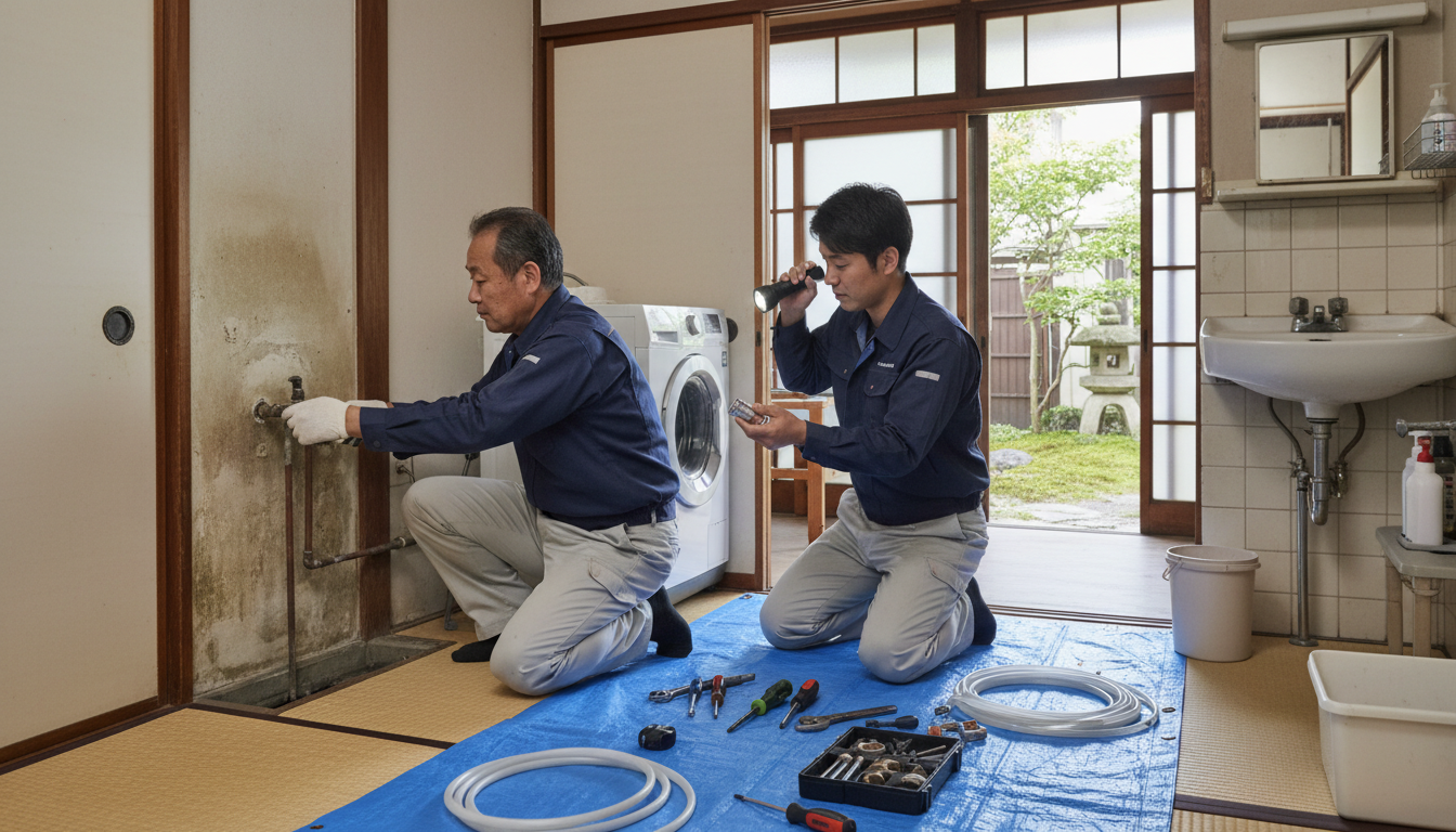 花巻市の住宅事情とよくある水トラブルに関する画像