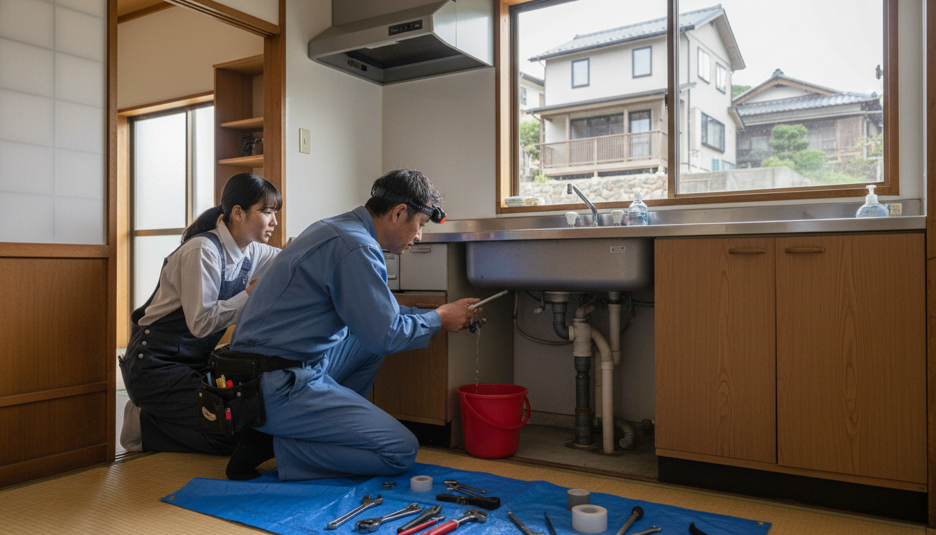 大船渡市の住宅事情とよくある水トラブルに関する画像