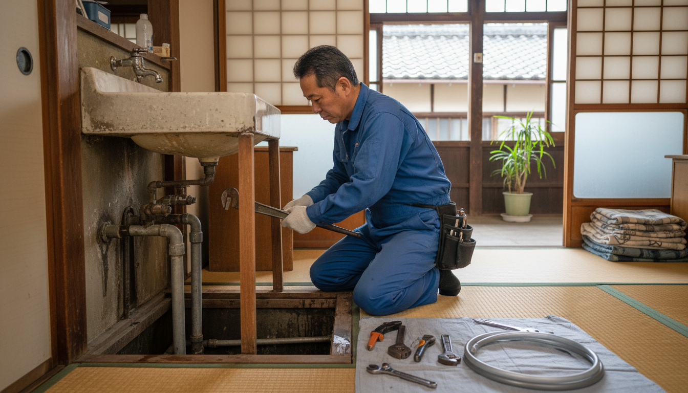 高浜市の住宅事情とよくある水トラブルに関する画像