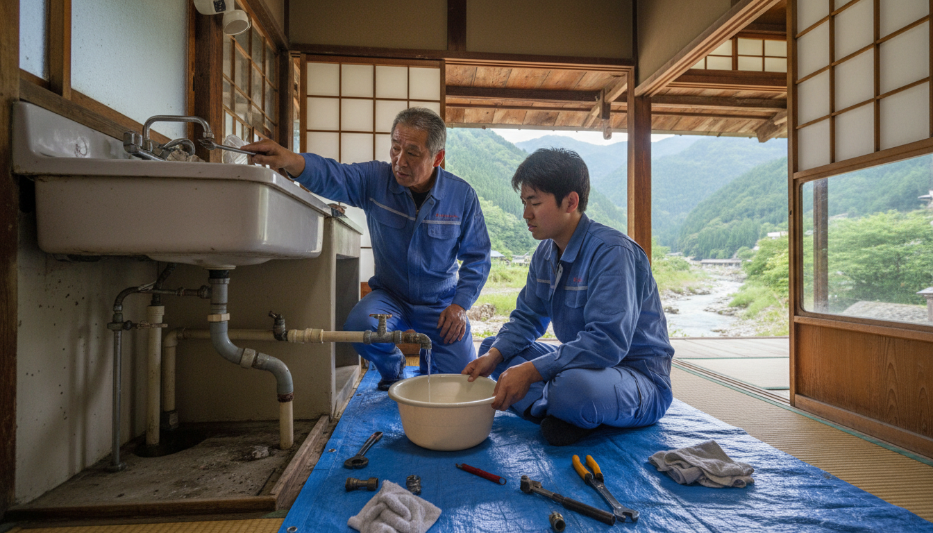 加茂郡 白川町の住宅事情とよくある水トラブルに関する画像