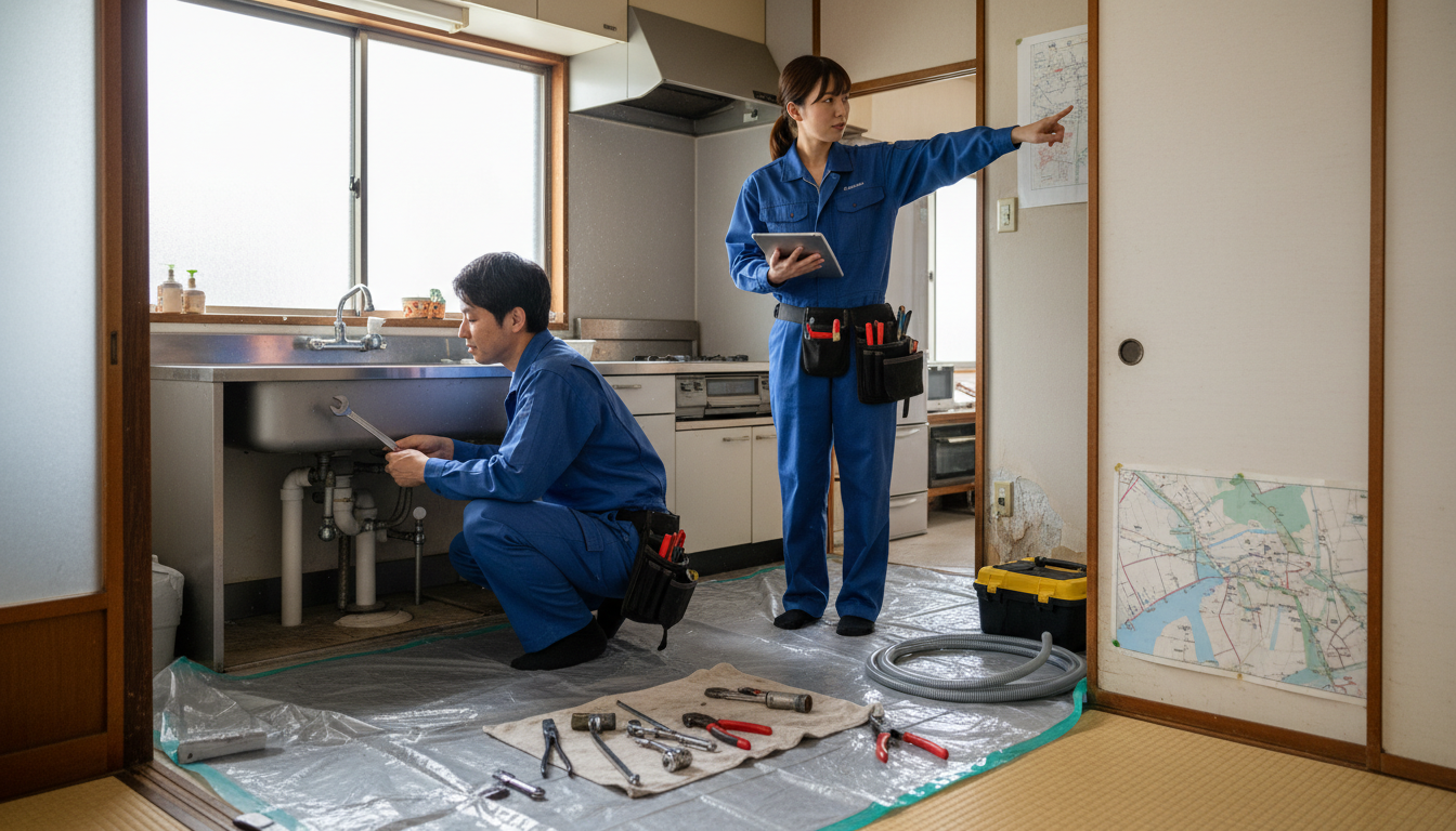 各務原市の住宅事情とよくある水トラブルに関する画像