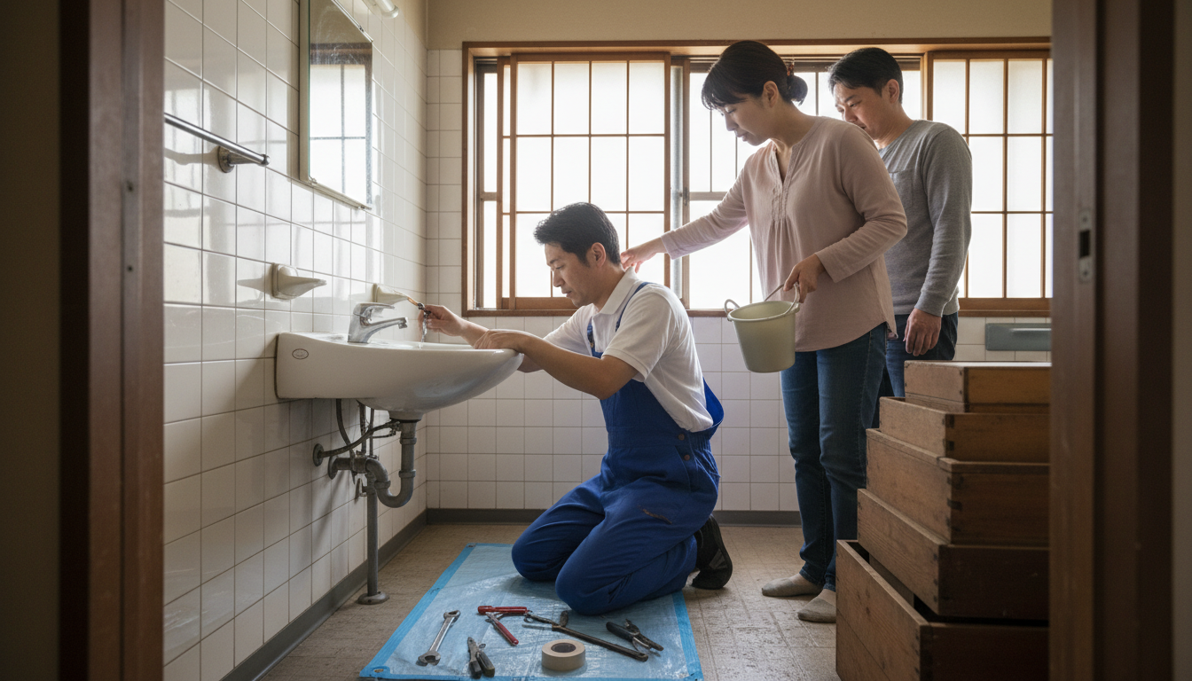 多治見市の住宅事情とよくある水トラブルに関する画像