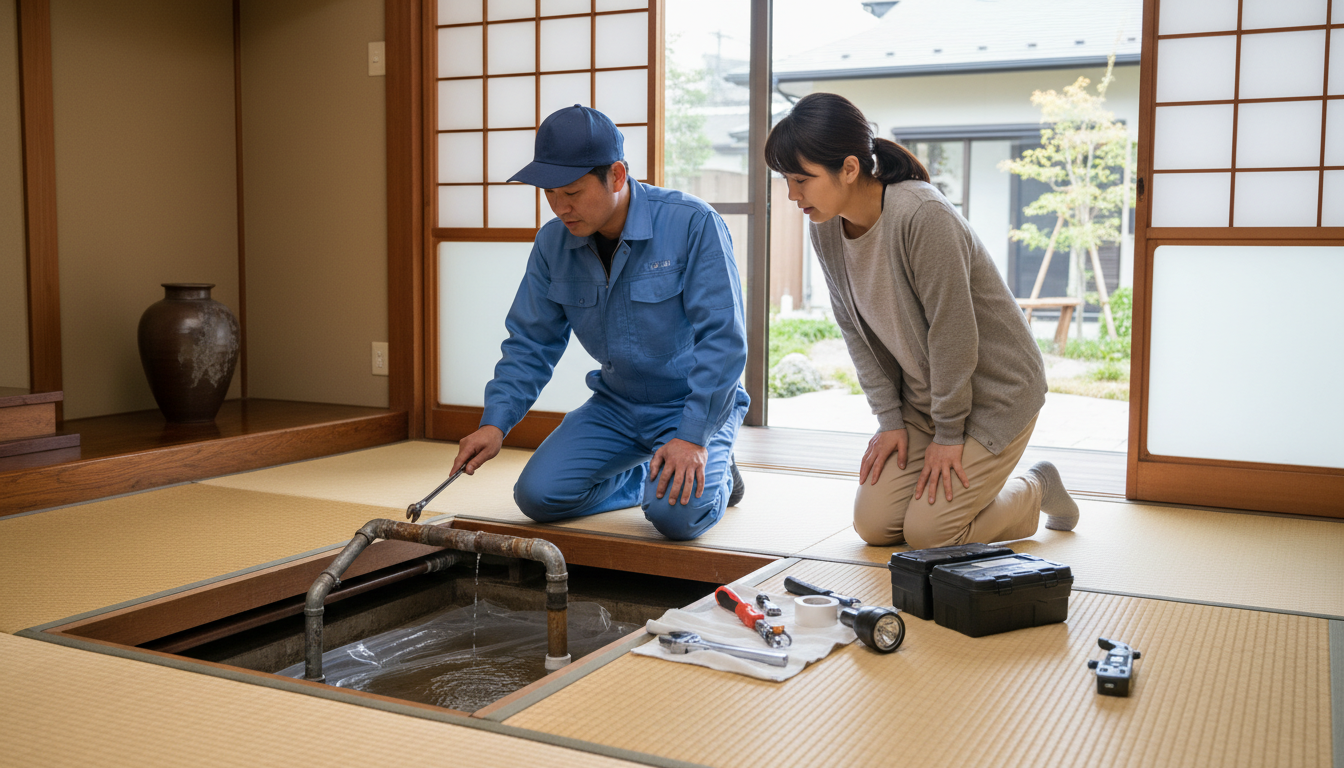 常滑市の住宅事情とよくある水トラブルに関する画像