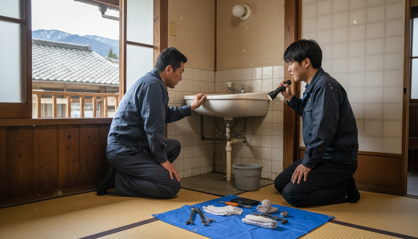 飛騨市の住宅事情とよくある水トラブルに関する画像
