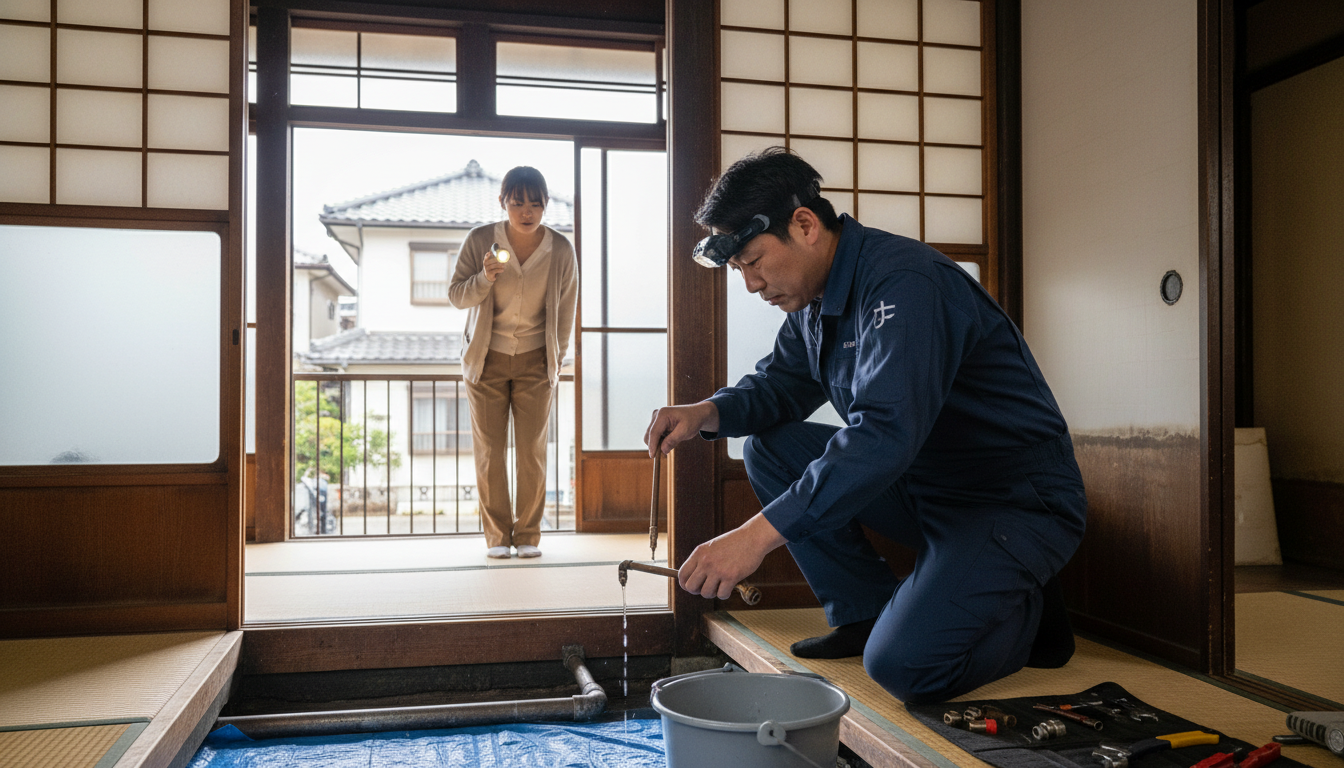 美濃市の住宅事情とよくある水トラブルに関する画像