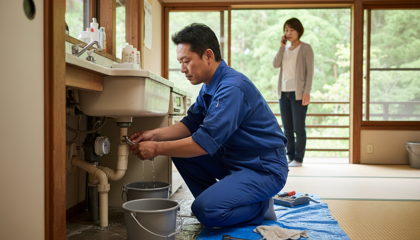 新城市の住宅事情とよくある水トラブルに関する画像