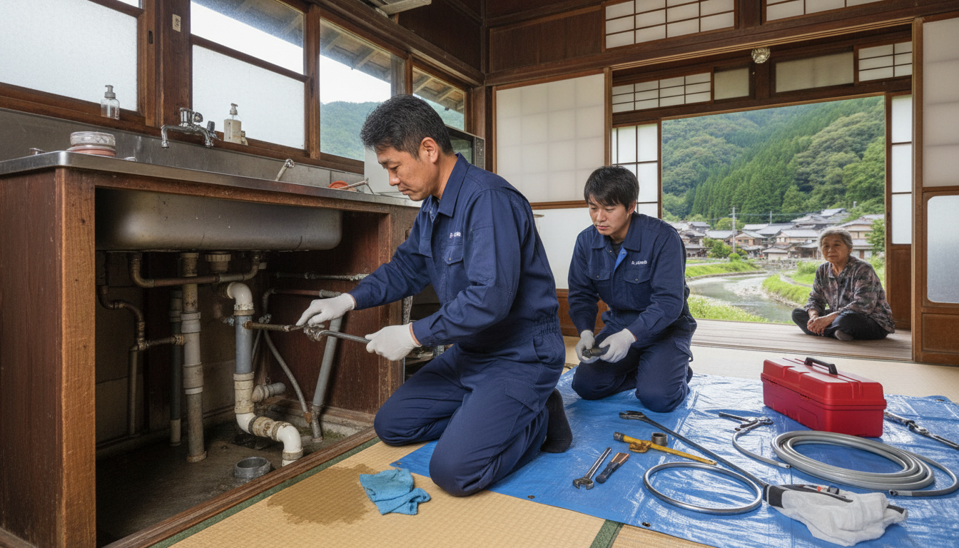 西臼杵郡 日之影町の住宅事情とよくある水トラブルに関する画像