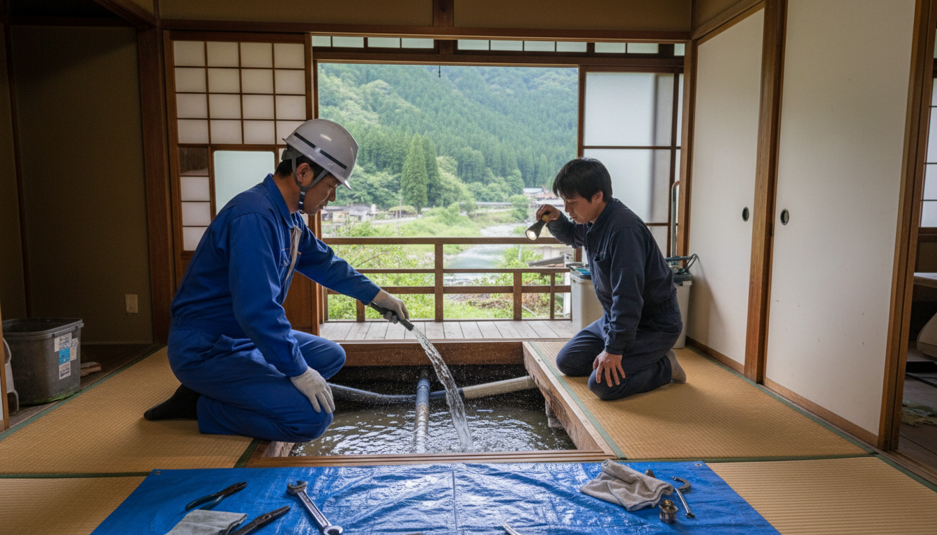伊具郡 丸森町の住宅事情とよくある水トラブルに関する画像