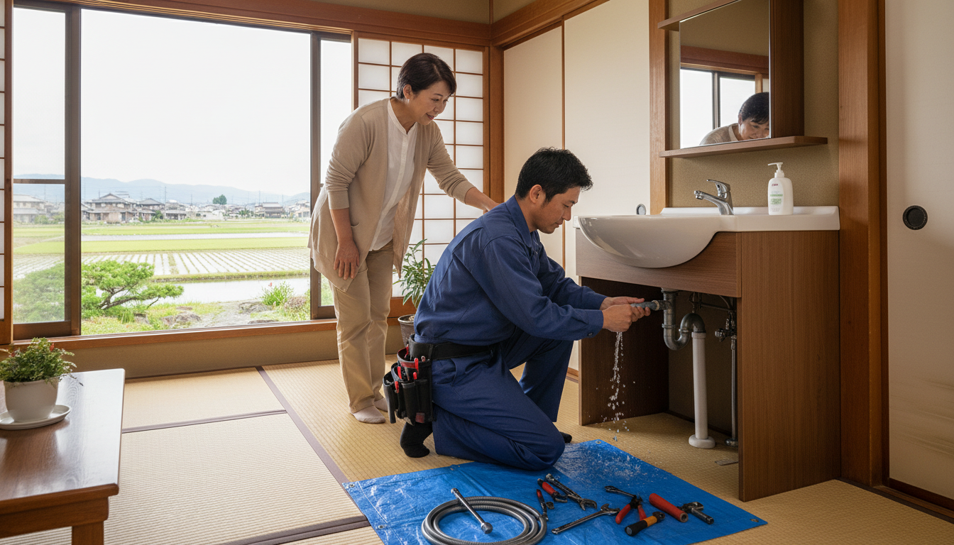 角田市の住宅事情とよくある水トラブルに関する画像