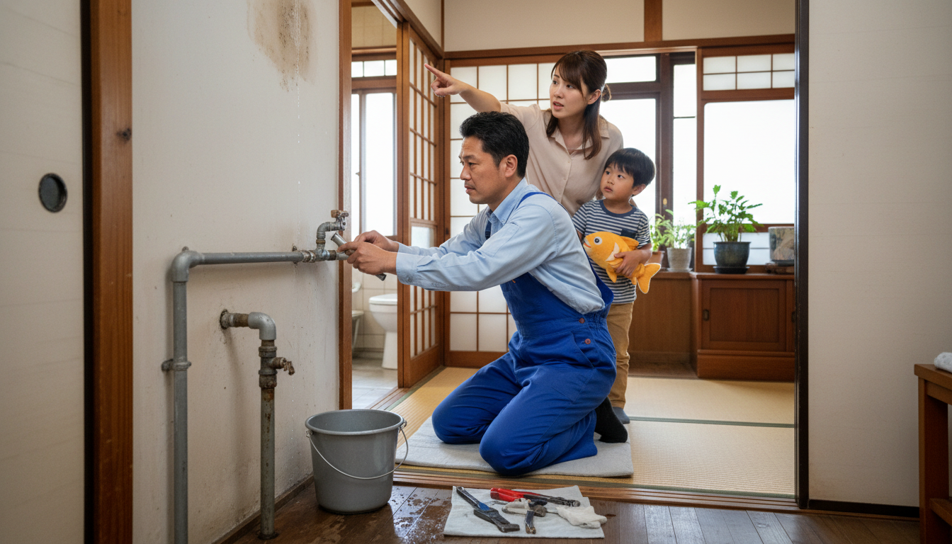 西尾市の住宅事情とよくある水トラブルに関する画像