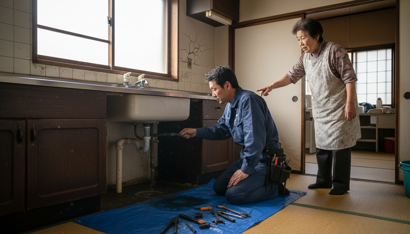 栗原市の住宅事情とよくある水トラブルに関する画像